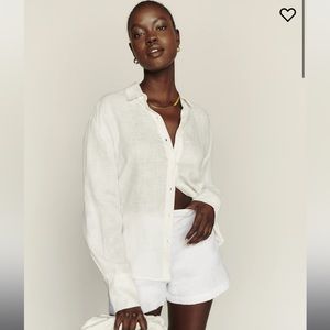 Reformation Preston Linen Top Small - Worn Once
